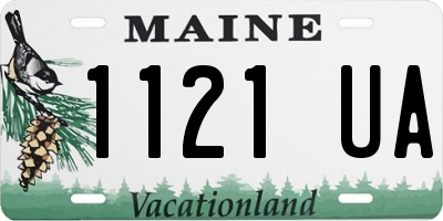 ME license plate 1121UA