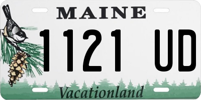 ME license plate 1121UD