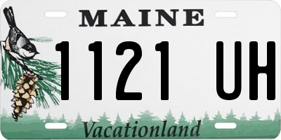 ME license plate 1121UH