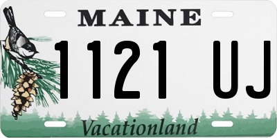 ME license plate 1121UJ
