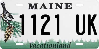 ME license plate 1121UK