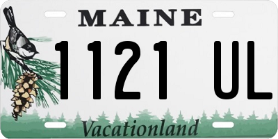 ME license plate 1121UL