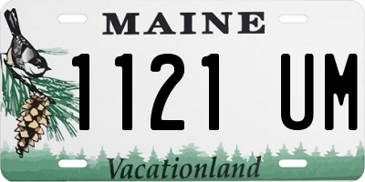 ME license plate 1121UM
