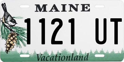 ME license plate 1121UT