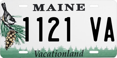 ME license plate 1121VA