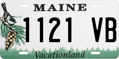 ME license plate 1121VB