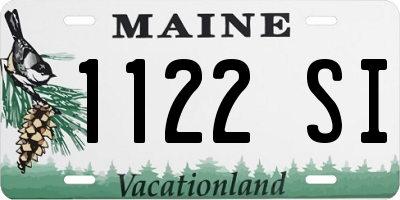 ME license plate 1122SI