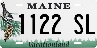 ME license plate 1122SL