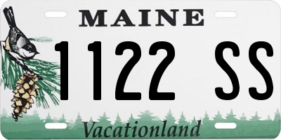 ME license plate 1122SS