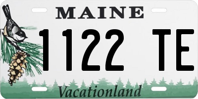 ME license plate 1122TE