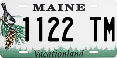 ME license plate 1122TM