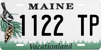 ME license plate 1122TP