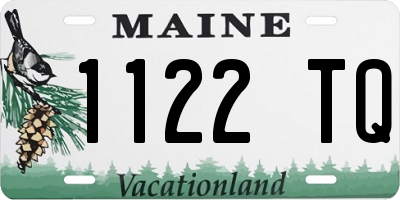 ME license plate 1122TQ