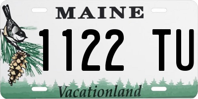 ME license plate 1122TU