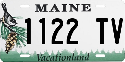 ME license plate 1122TV