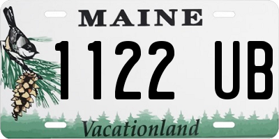 ME license plate 1122UB