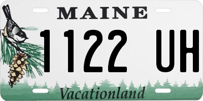 ME license plate 1122UH