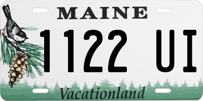 ME license plate 1122UI