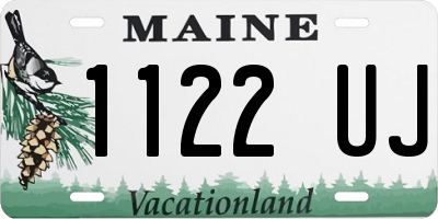 ME license plate 1122UJ