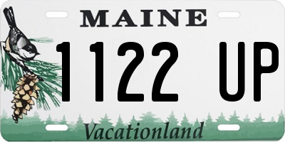 ME license plate 1122UP