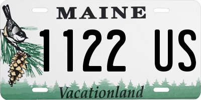 ME license plate 1122US