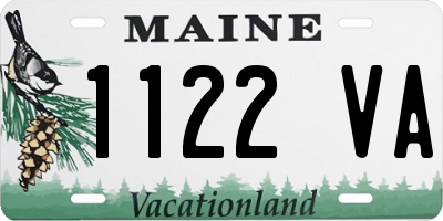 ME license plate 1122VA