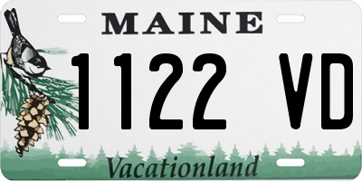 ME license plate 1122VD
