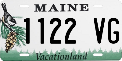 ME license plate 1122VG