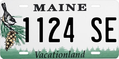 ME license plate 1124SE