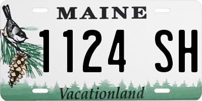 ME license plate 1124SH