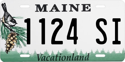 ME license plate 1124SI