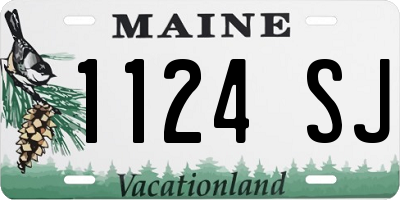 ME license plate 1124SJ