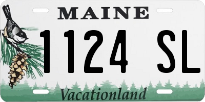 ME license plate 1124SL