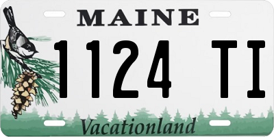 ME license plate 1124TI