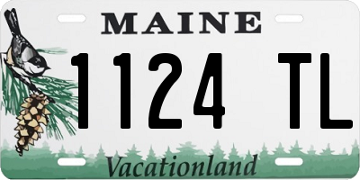 ME license plate 1124TL