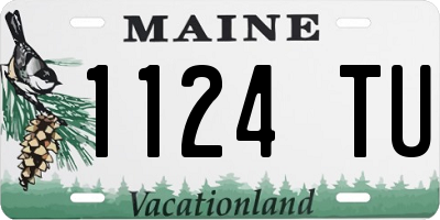 ME license plate 1124TU