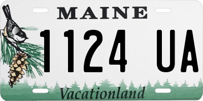 ME license plate 1124UA