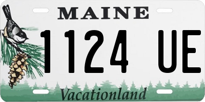ME license plate 1124UE