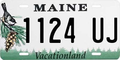 ME license plate 1124UJ