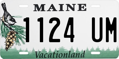 ME license plate 1124UM