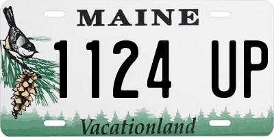 ME license plate 1124UP