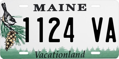 ME license plate 1124VA