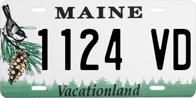 ME license plate 1124VD