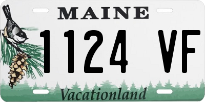 ME license plate 1124VF