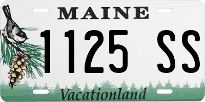 ME license plate 1125SS
