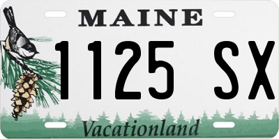 ME license plate 1125SX
