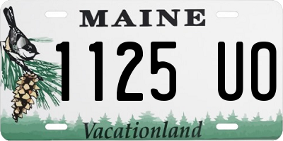 ME license plate 1125UO
