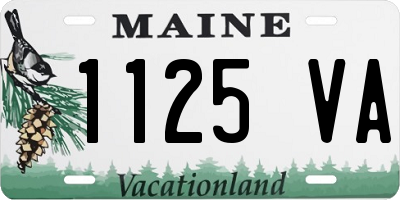 ME license plate 1125VA