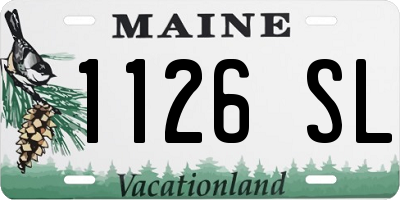 ME license plate 1126SL