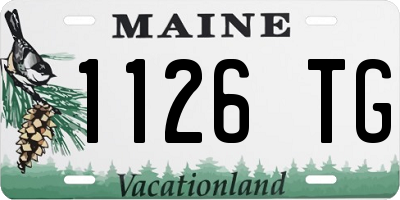 ME license plate 1126TG